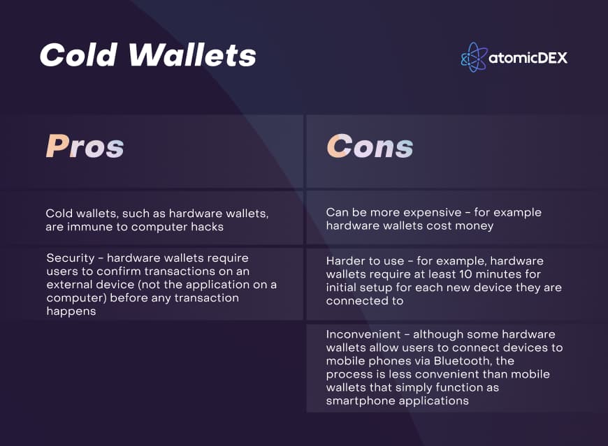 Pros and Cons of Cold Wallets